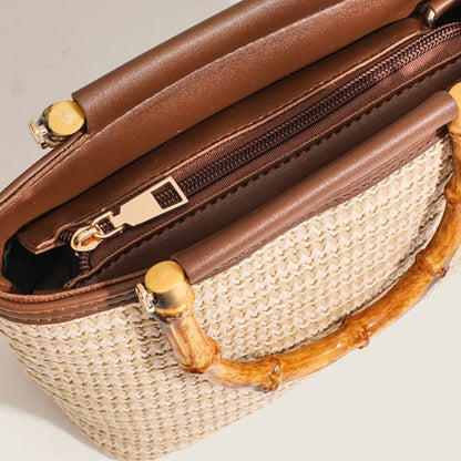 Bolso Fabiola · + Correa GRATIS · Rafia y Piel