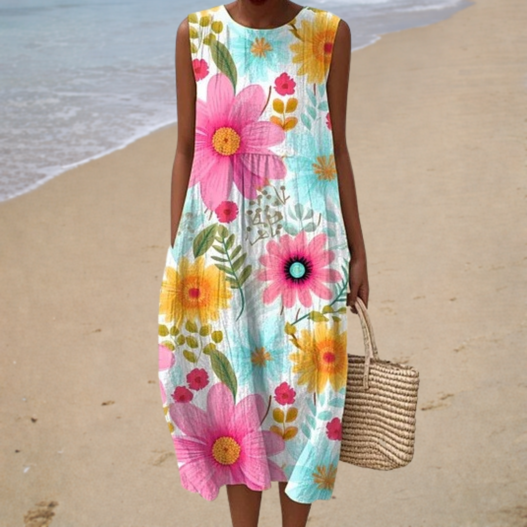 Vestido de verano sin mangas ultracómodo