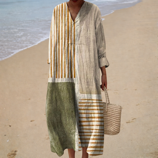 Vestido de verano estampado que realza tu silueta