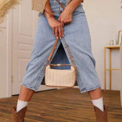 Bolso Tatiana · + Correa GRATIS · Rafia y Piel