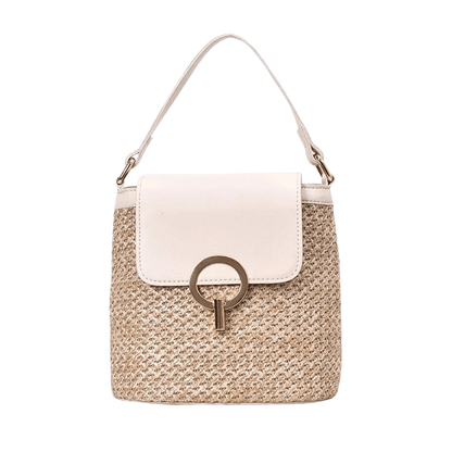 Bolso Noa · + Correa GRATIS · Rafia y Piel