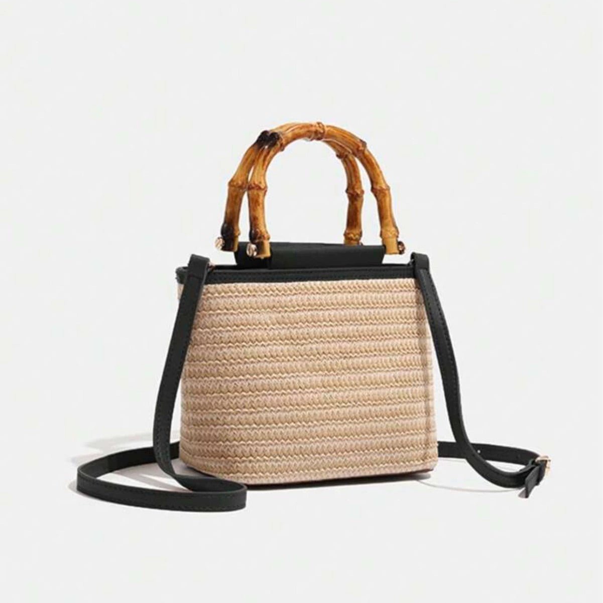Bolso Fabiola · + Correa GRATIS · Rafia y Piel
