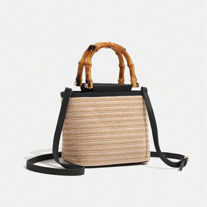 Bolso Fabiola · + Correa GRATIS · Rafia y Piel