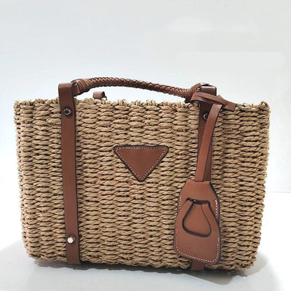 Bolso Sabrina· + Correa GRATIS · Rafia y Piel