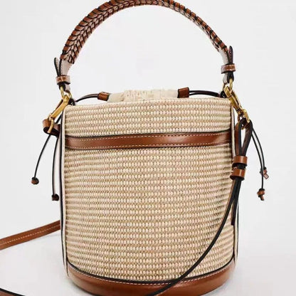 Bolso Renata · + Correa GRATIS · Rafia y Piel