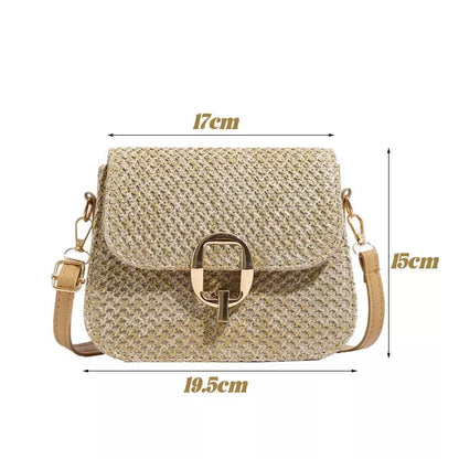 Bolso Vega · + Correa GRATIS · Rafia y Piel