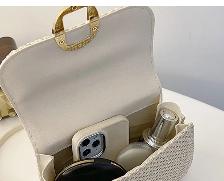 Bolso Vega · + Correa GRATIS · Rafia y Piel