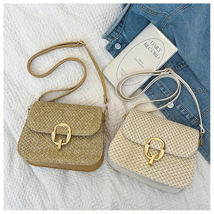 Bolso Vega · + Correa GRATIS · Rafia y Piel