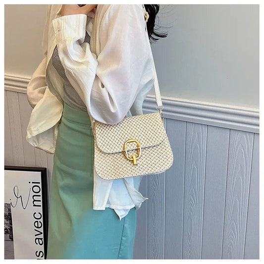 Bolso Vega · + Correa GRATIS · Rafia y Piel