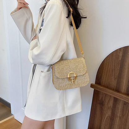 Bolso Vega · + Correa GRATIS · Rafia y Piel