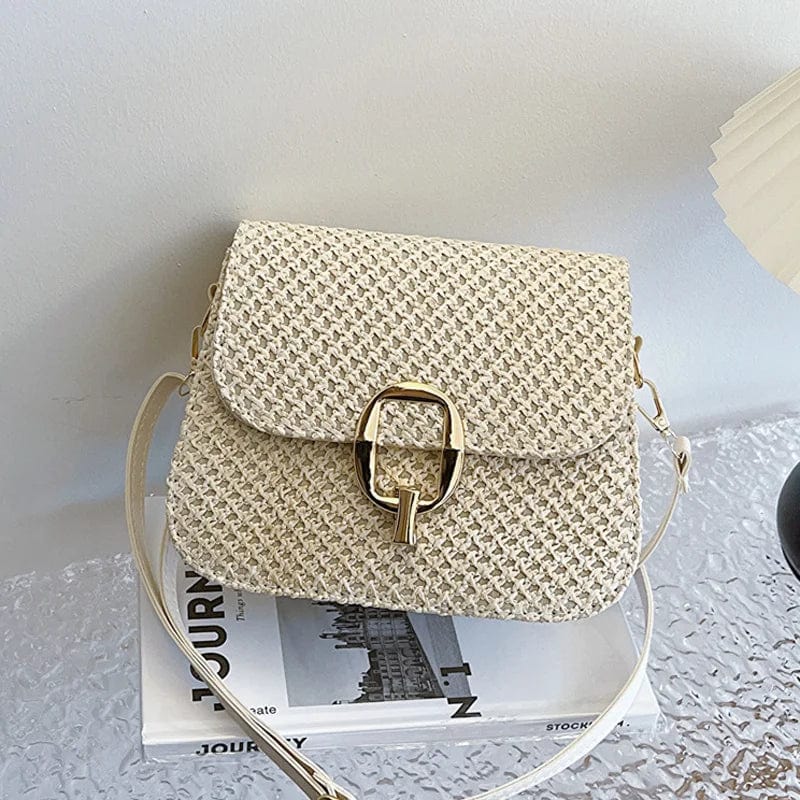 Bolso Vega · + Correa GRATIS · Rafia y Piel