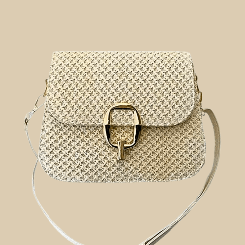 Bolso Vega · + Correa GRATIS · Rafia y Piel