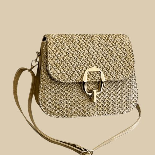 Bolso Vega · + Correa GRATIS · Rafia y Piel