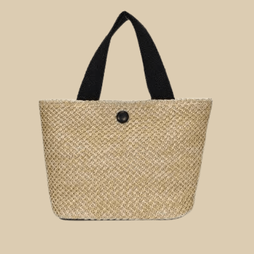 Bolso Isabel · + Correa GRATIS · Rafia y Piel