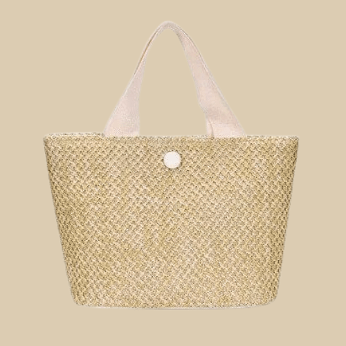 Bolso Isabel · + Correa GRATIS · Rafia y Piel