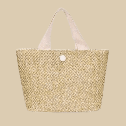 Bolso Isabel · + Correa GRATIS · Rafia y Piel