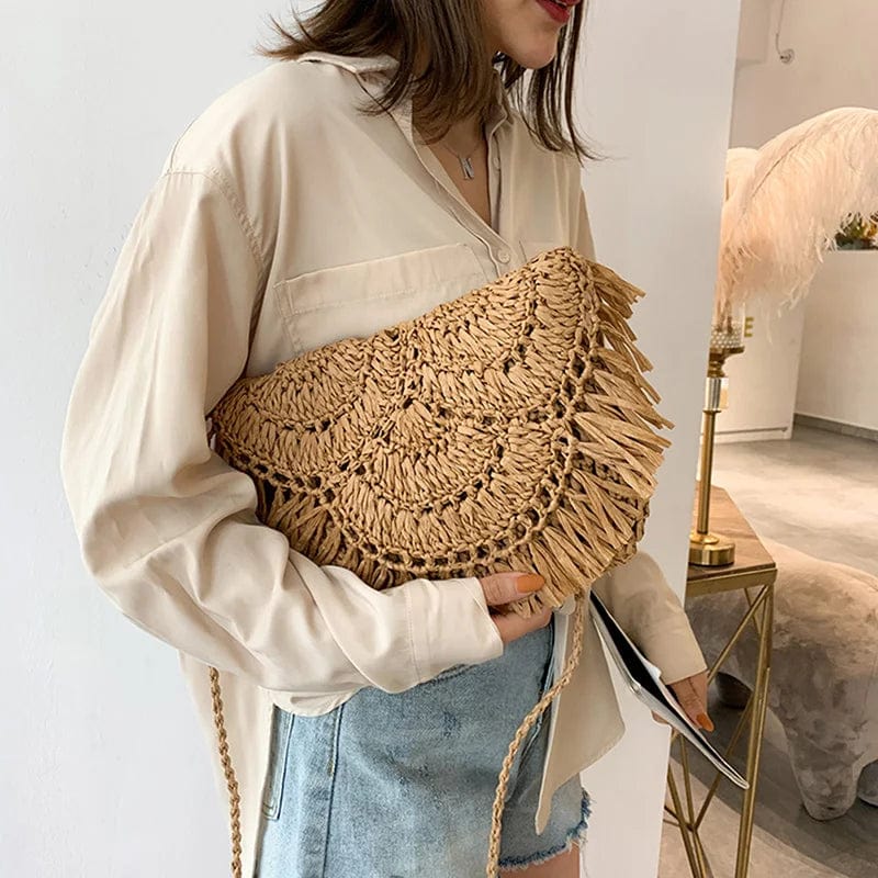 Bolso Amara · + Correa GRATIS · Rafia