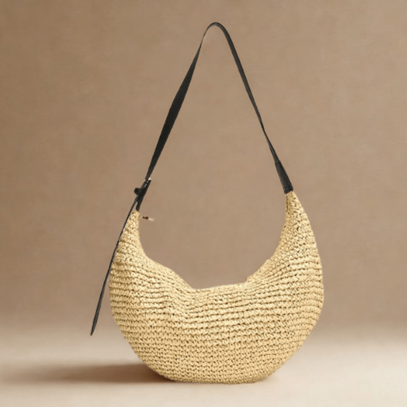Bolso Dalia · + Correa GRATIS · Rafia y Piel