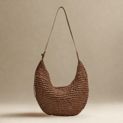 Bolso Dalia · + Correa GRATIS · Rafia y Piel