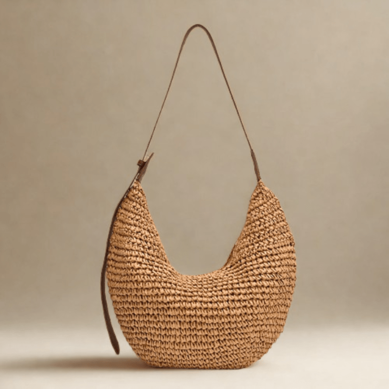 Bolso Dalia · + Correa GRATIS · Rafia y Piel