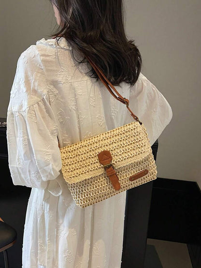 Bolso Leonor · + Correa GRATIS · Rafia y Piel